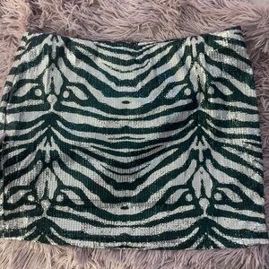 Sequin mini skirt